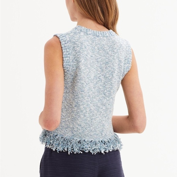 Marie Oliver Faye Fringe Knit in Blue/Multi metallic XS - Picture 4 of 10